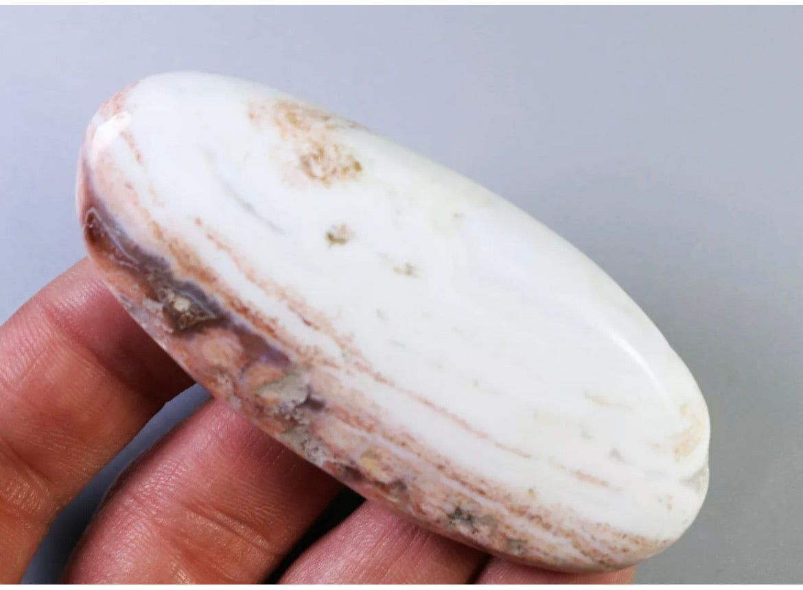 Natural Ocean Jasper Gemstone Palm Stone