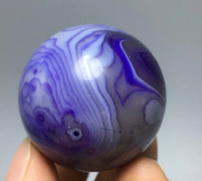 Natural Purple Sardonyx Gemstone Sphere