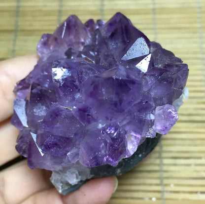 Natural Amethyst geode quartz cluster crystal mineral specimen