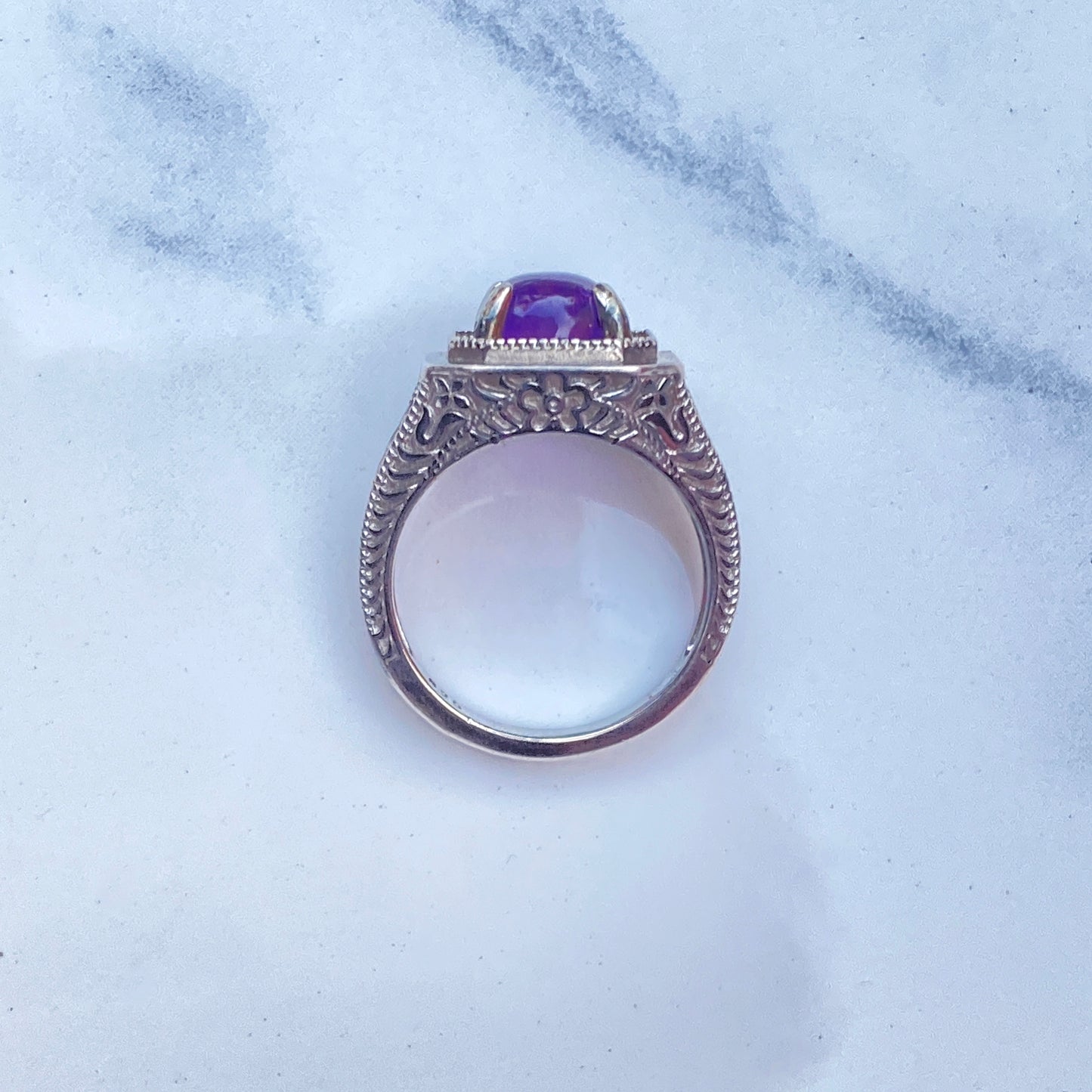 Amethyst Sterling silver ring