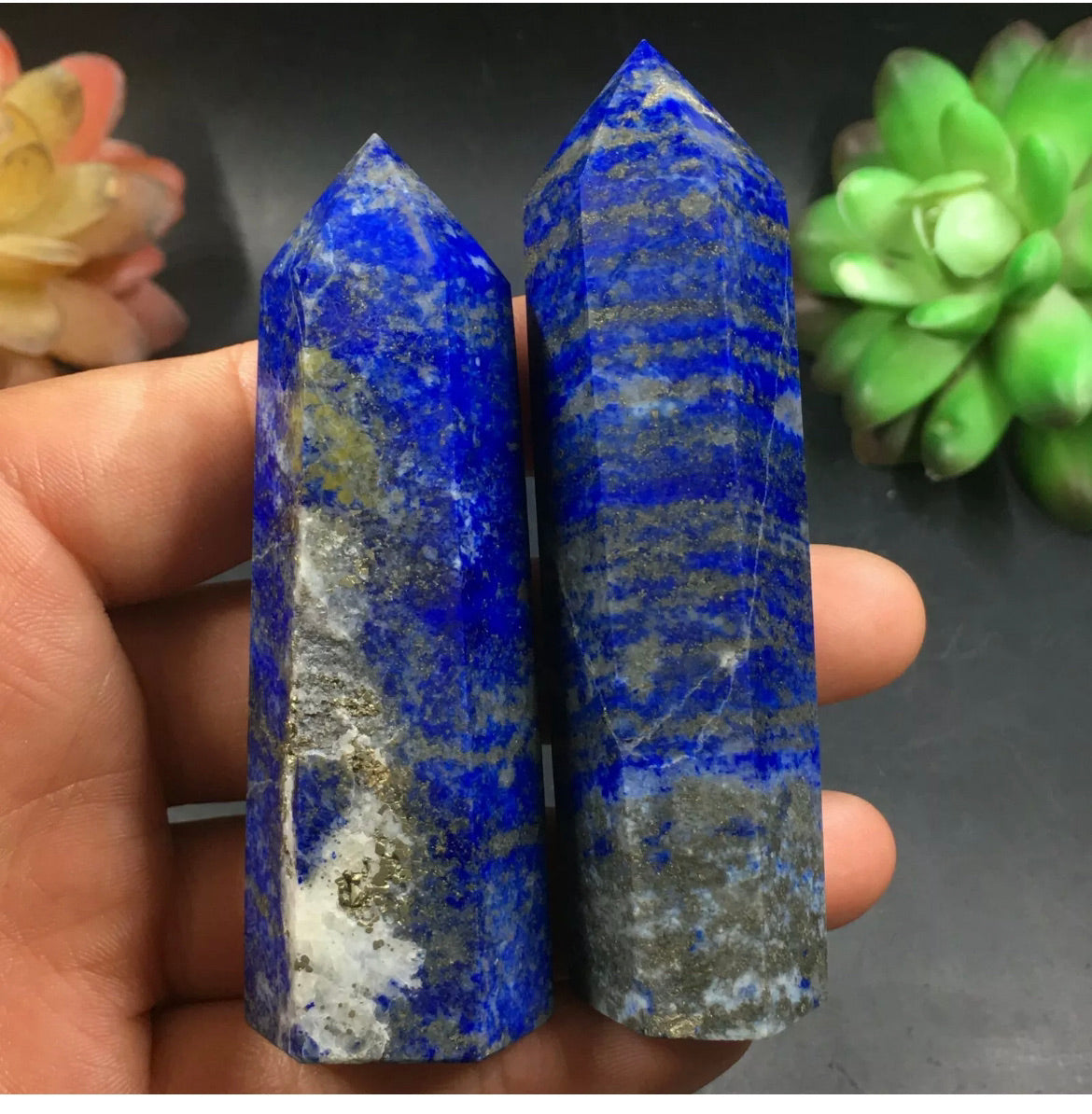 Natural lapis lazuli Wand Point Healing Reiki