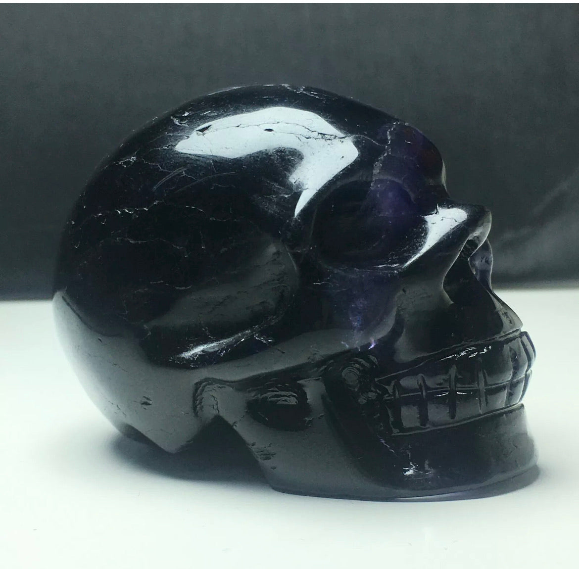 Gemstone Fluorite Skull