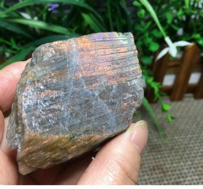 Natural Labradorite gemstone Rock