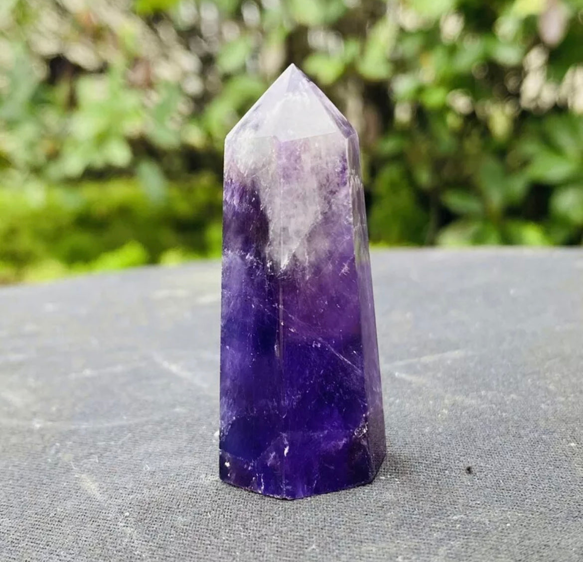 Natural Amethyst Crystal Wand Obelisk