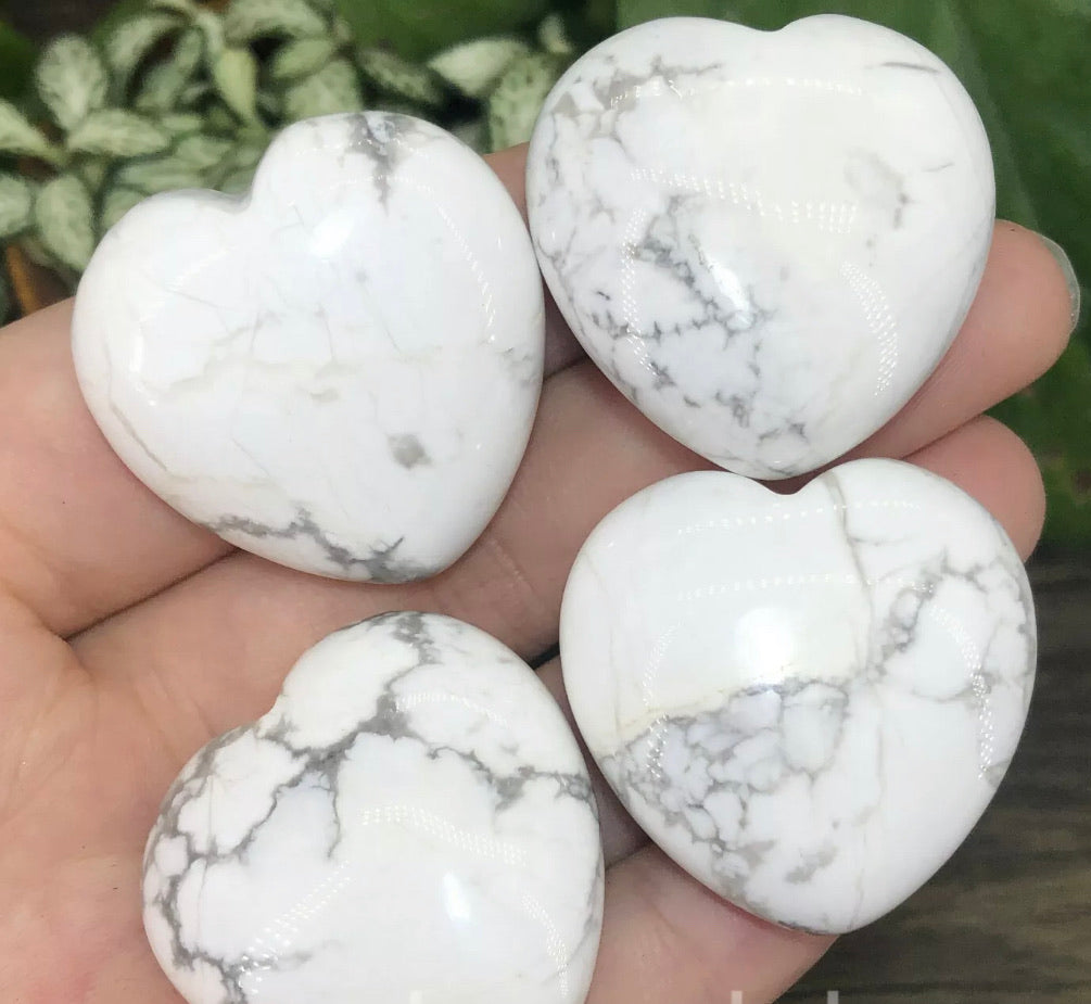 Natural White Turquoise Heart