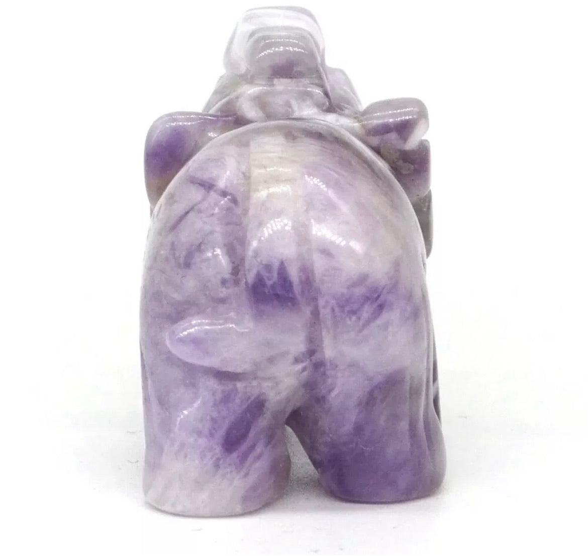 Natural Amethyst Gemstone Elephant