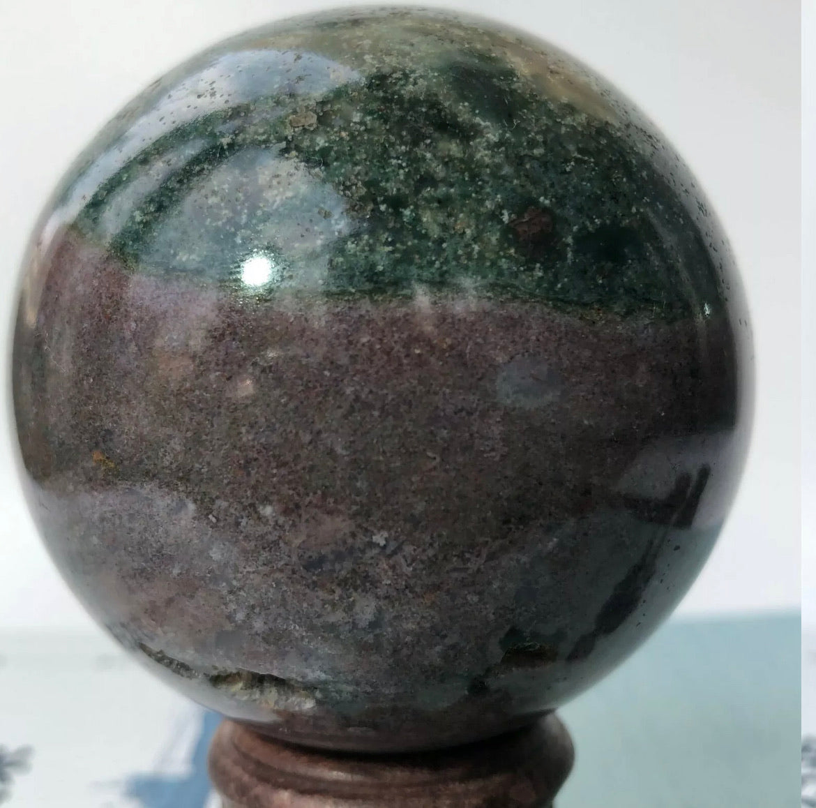 Natural Ocean Jasper Sphere