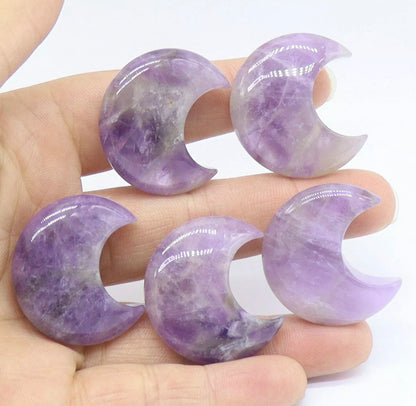 Natural Amethyst Moon