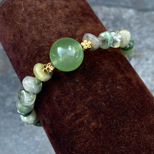 Green Tourmaline gemstone Bracelet