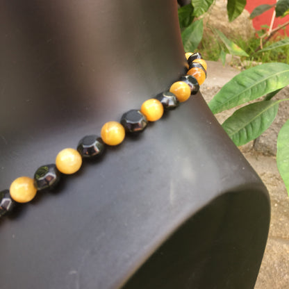 Golden Tiger Eye gemstone necklace