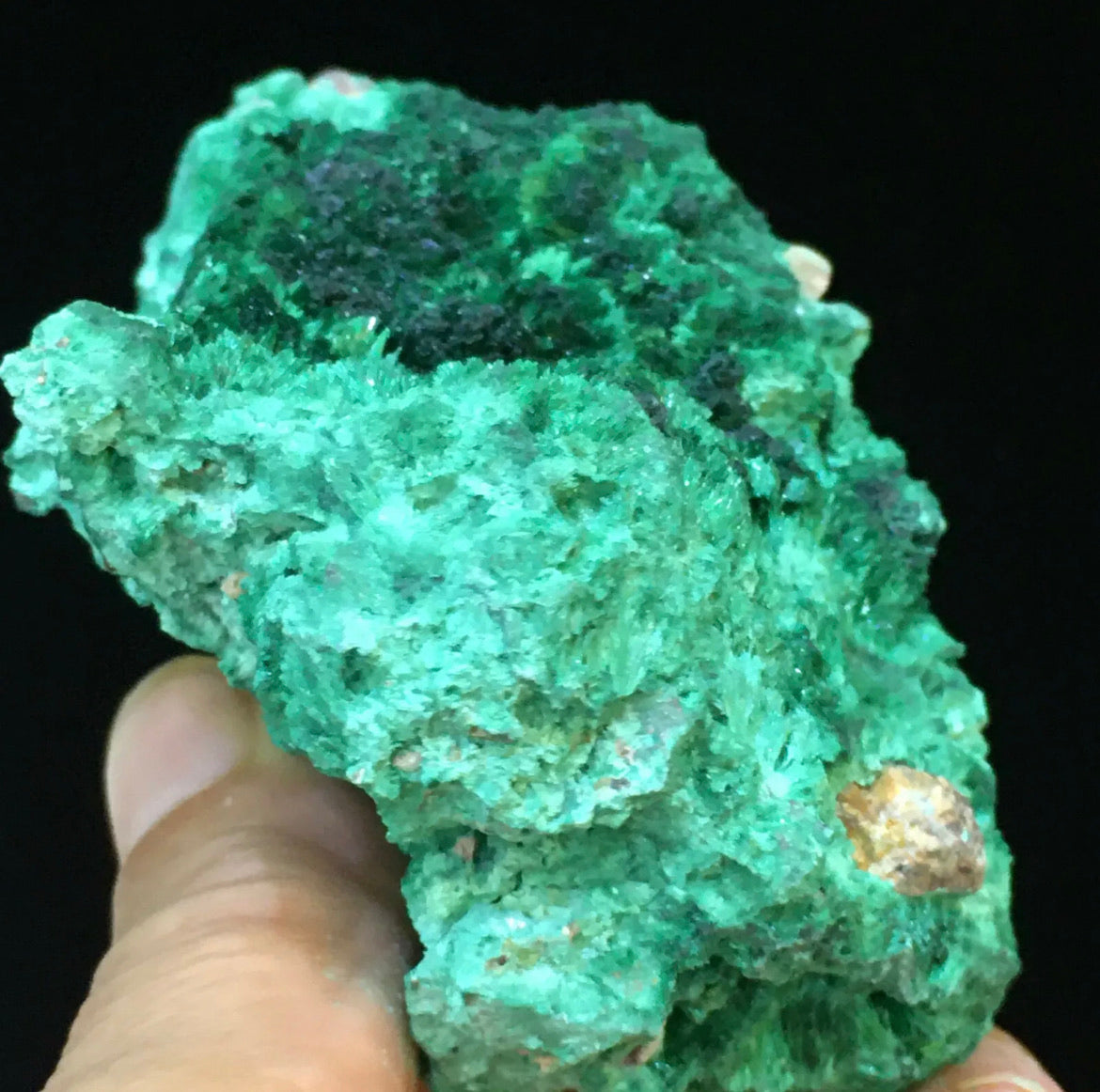 Natural Green Acicular Malachite Crystal Mineral Specimen/ From Congo