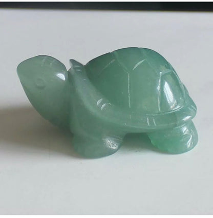 Natural Green aventurine  turtle figurine