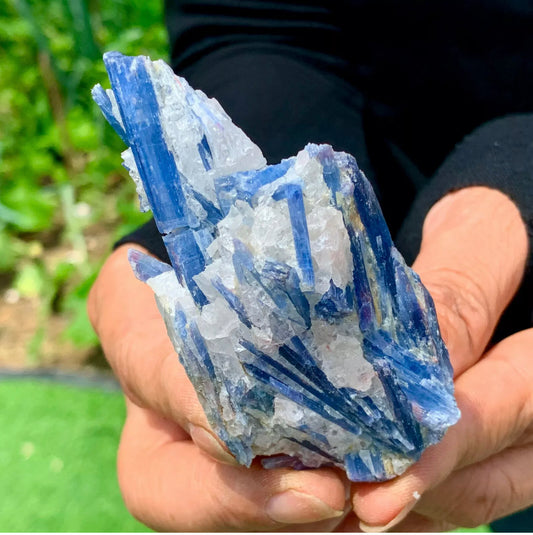 Natural Kyanite in Quartz free form