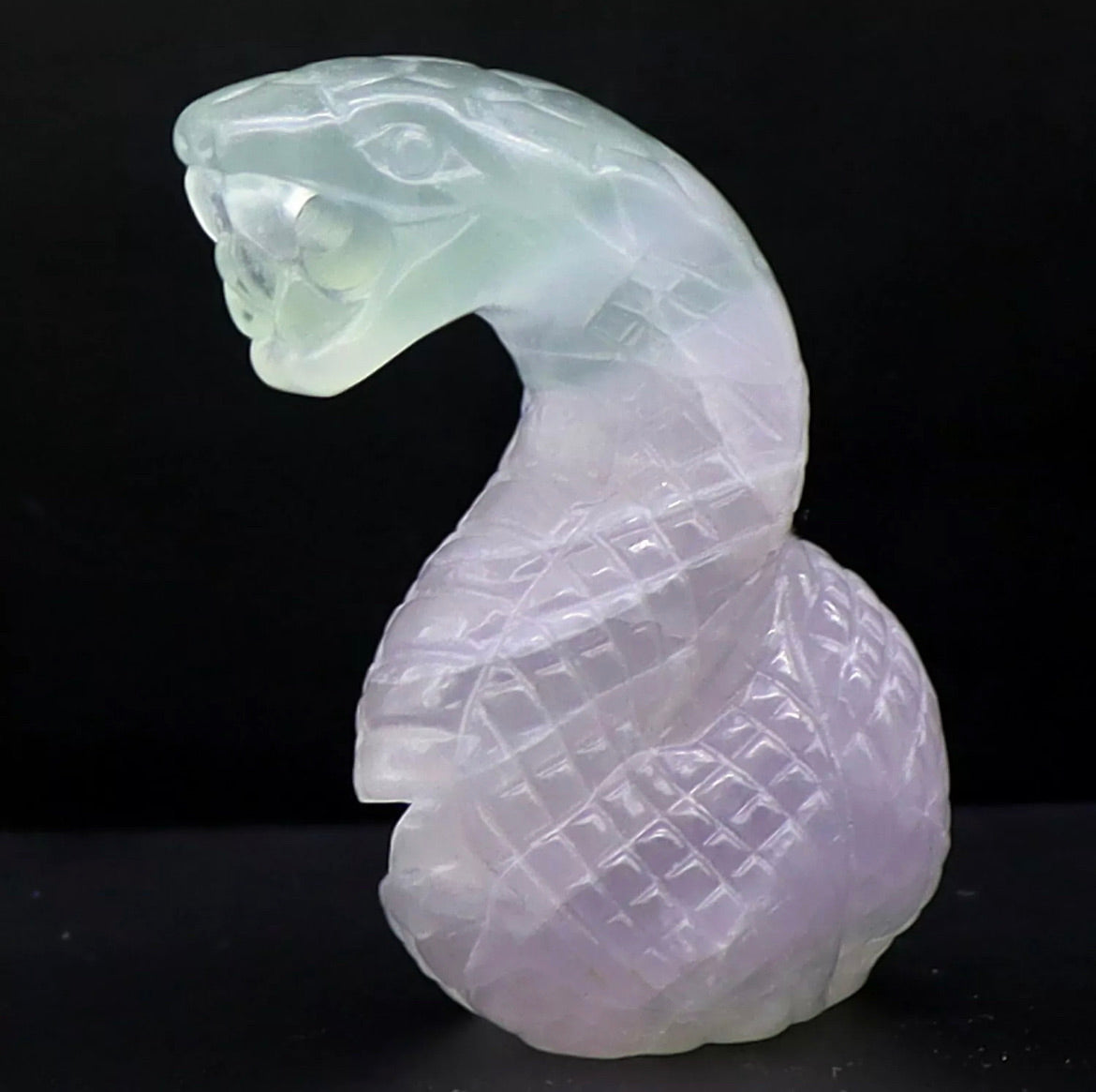 Natural Fluorite Cobra Snake