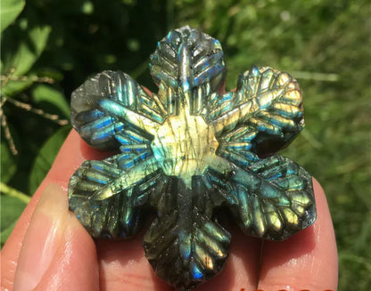 Natural Labradorite Snowflake