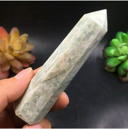 Natural Amazonite Gemstone Crystal Wand