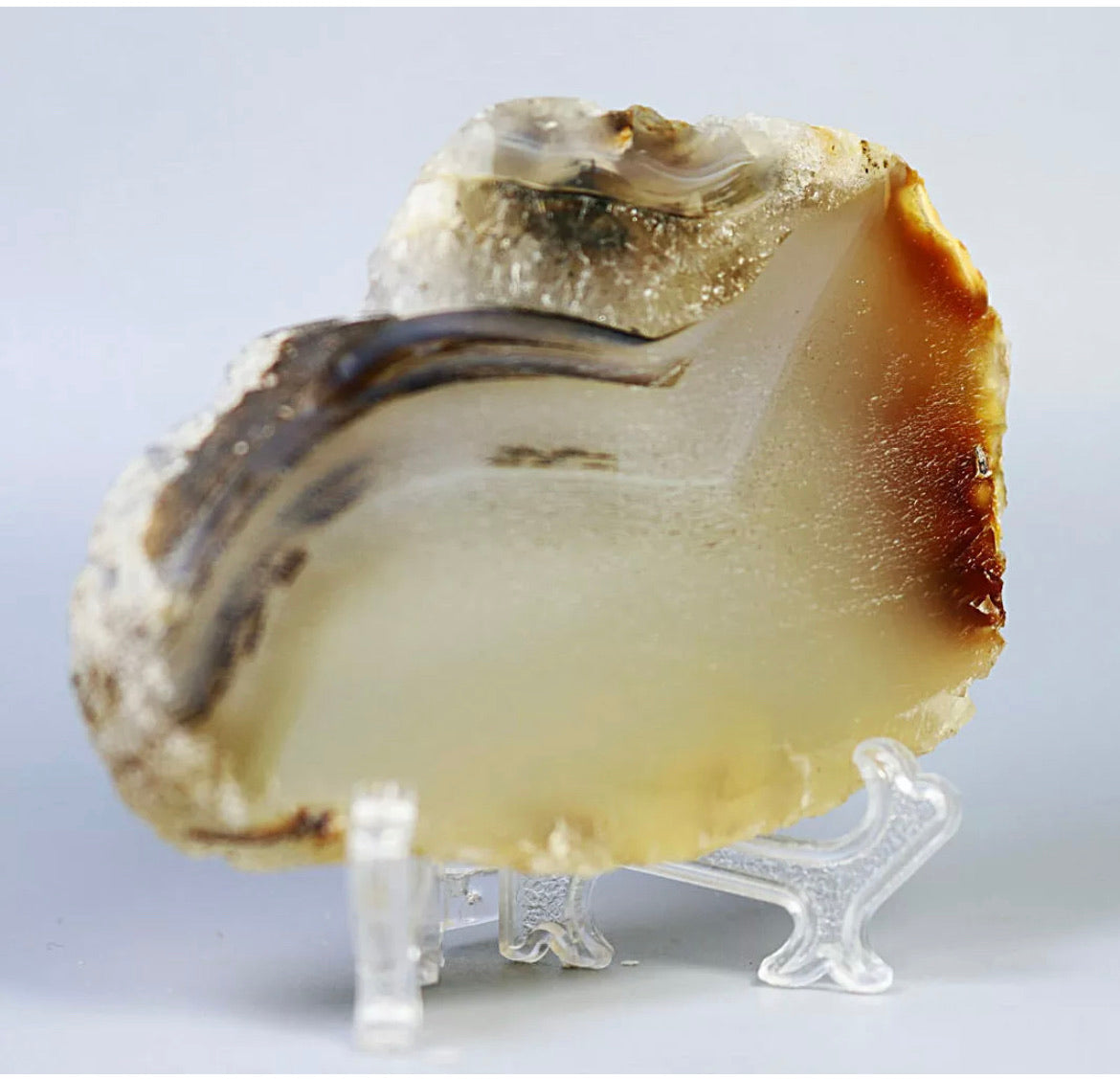 Agate Slice with Stand