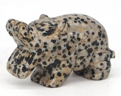 Dalmatian Jasper Hippopotamus