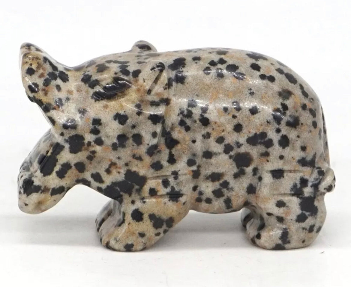 Dalmatian Jasper Hippopotamus
