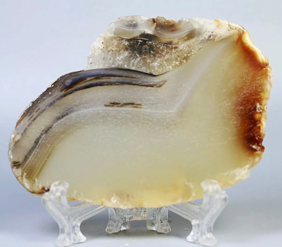 Agate Slice with Stand