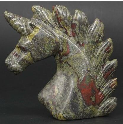 Natural Dragon Bloodstone Unicorn