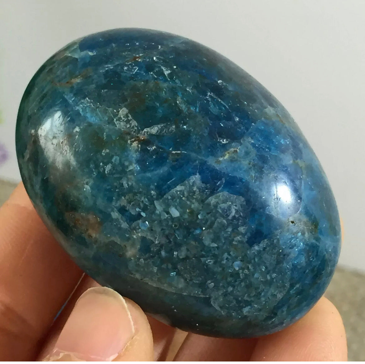 Blue Green Apatite Crystal Stone Natural Rough Mineral Specimen