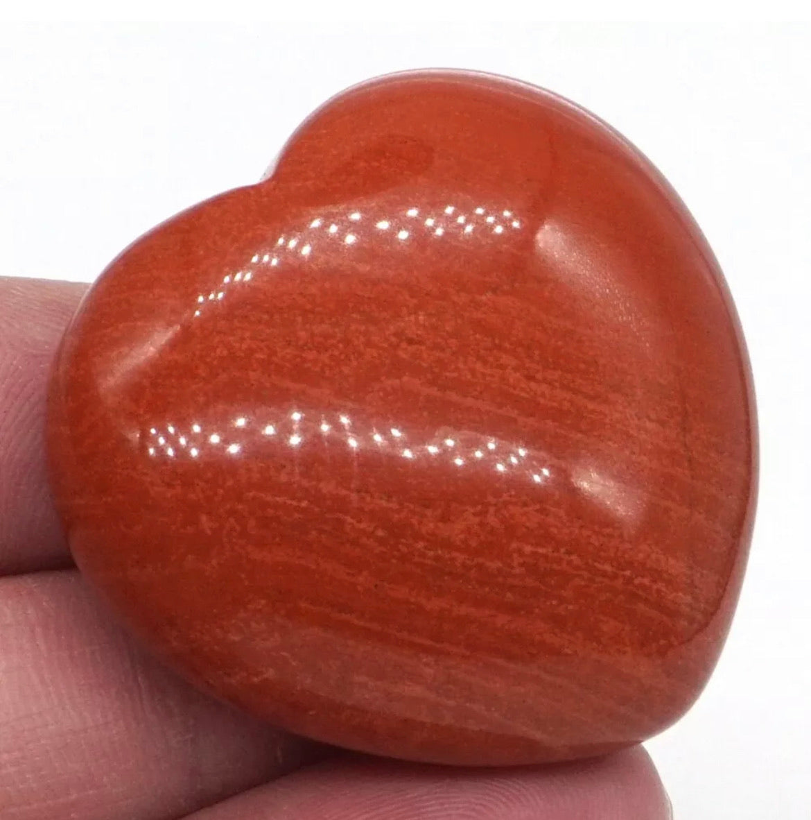 Natural Red Jasper Gemstone Heart