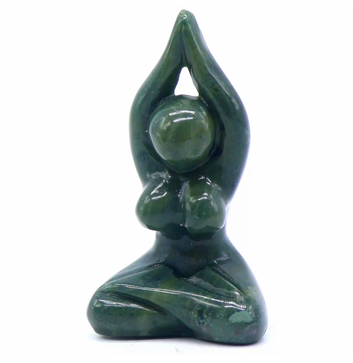 Natural Seaweed Agate Yoga pose Woman