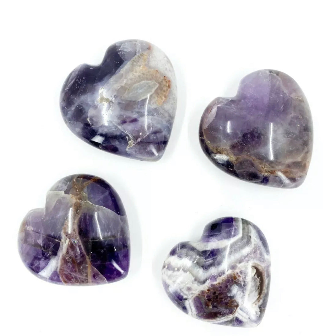 Natural Amethyst Heart