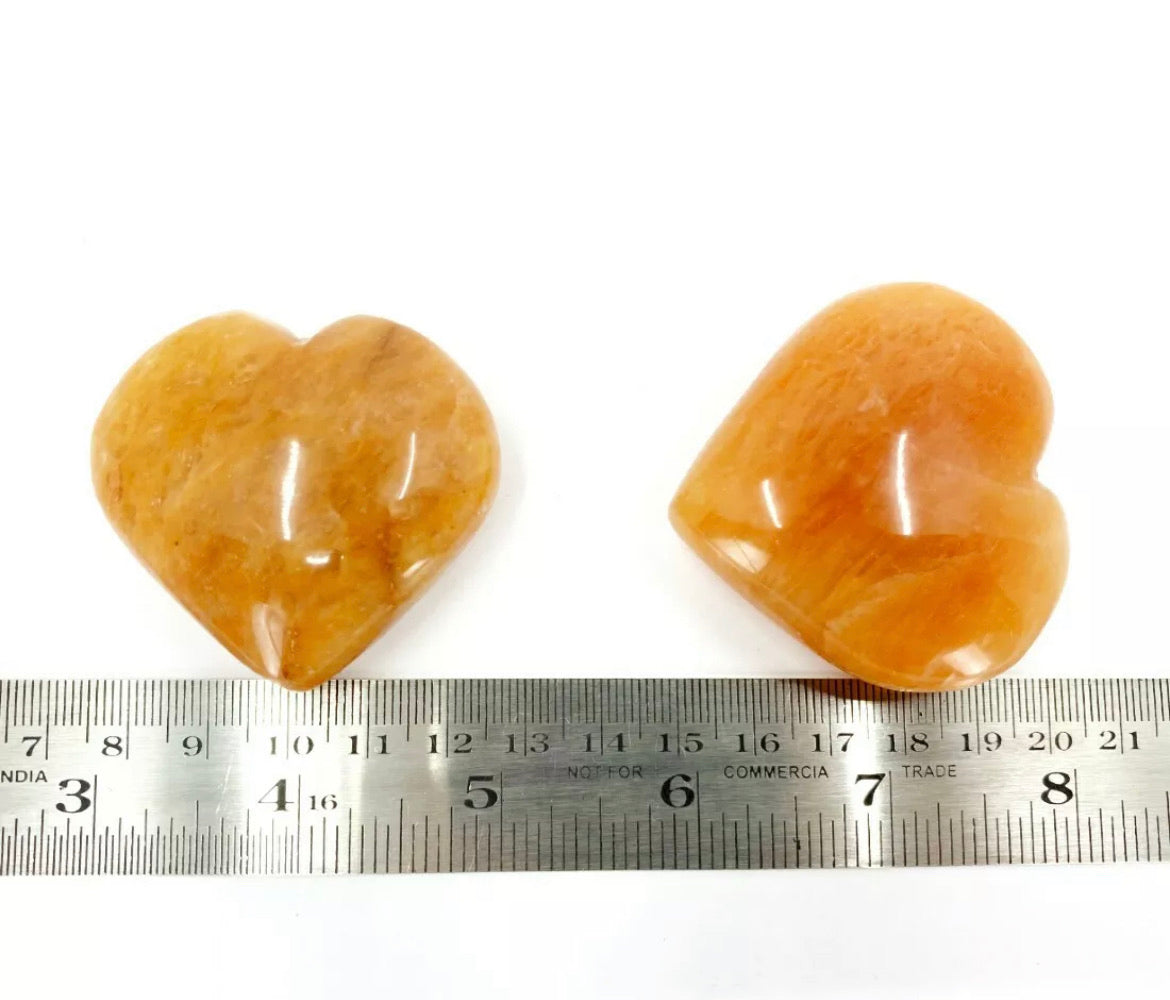 Orange Aventurine gemstone Heart