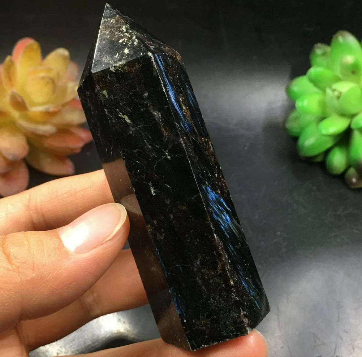 Natural Astrophyllite Crystal Wand