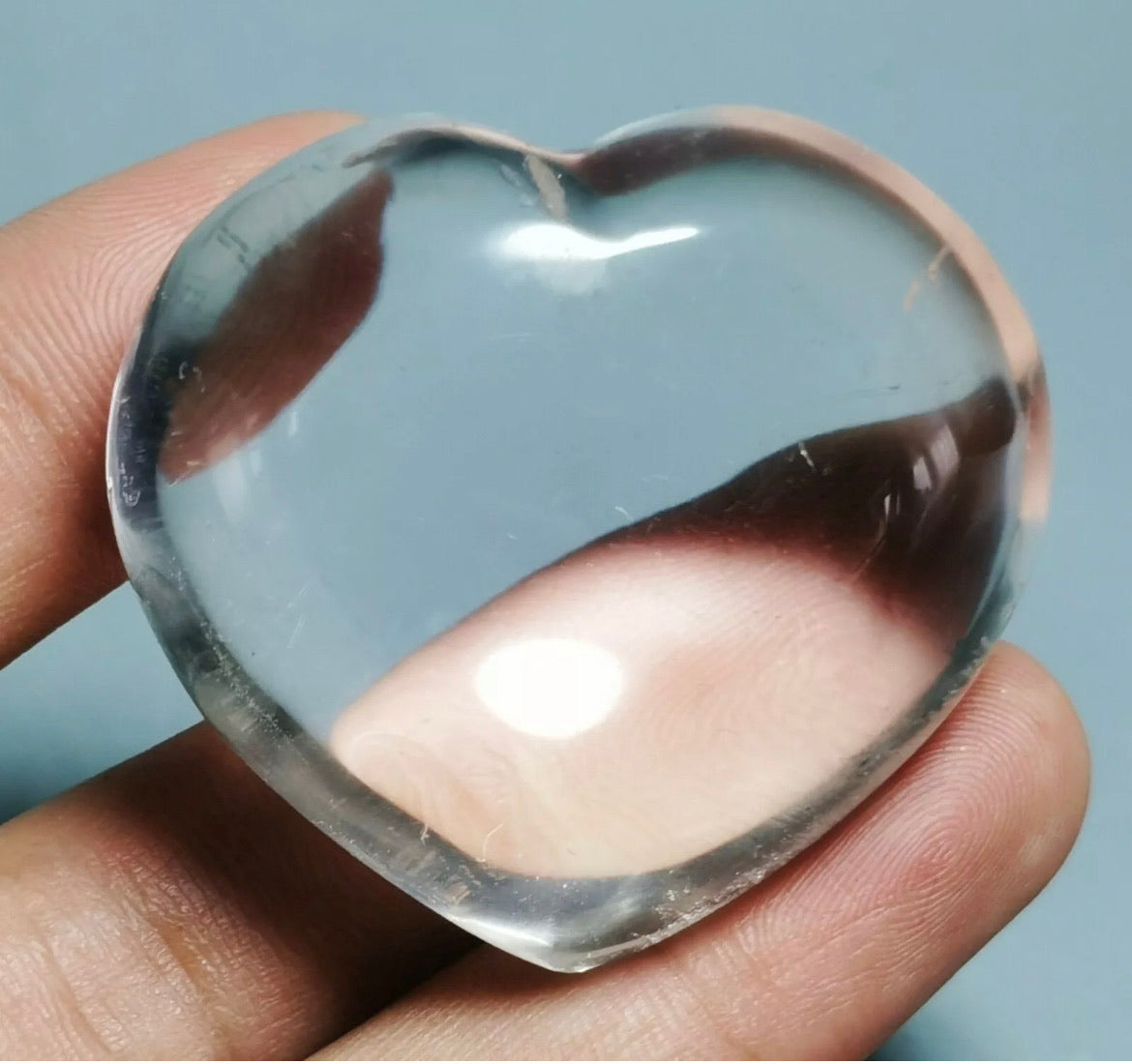 Natural Clear Quartz Crystal Sphere Heart Crystal Reiki Stone Healing