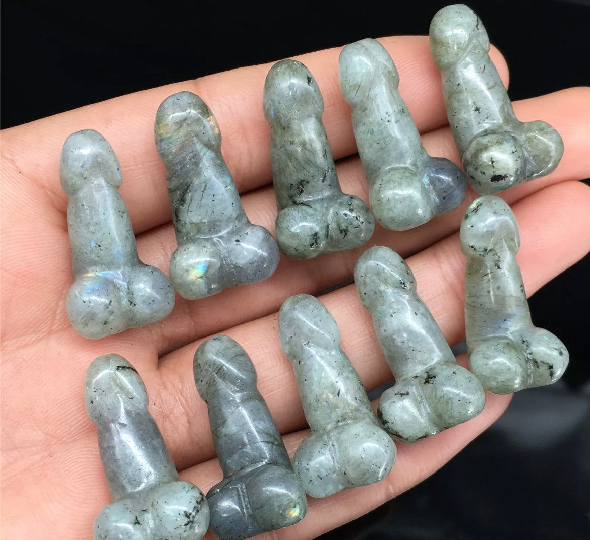 Natural Labradorite Crystal Penis