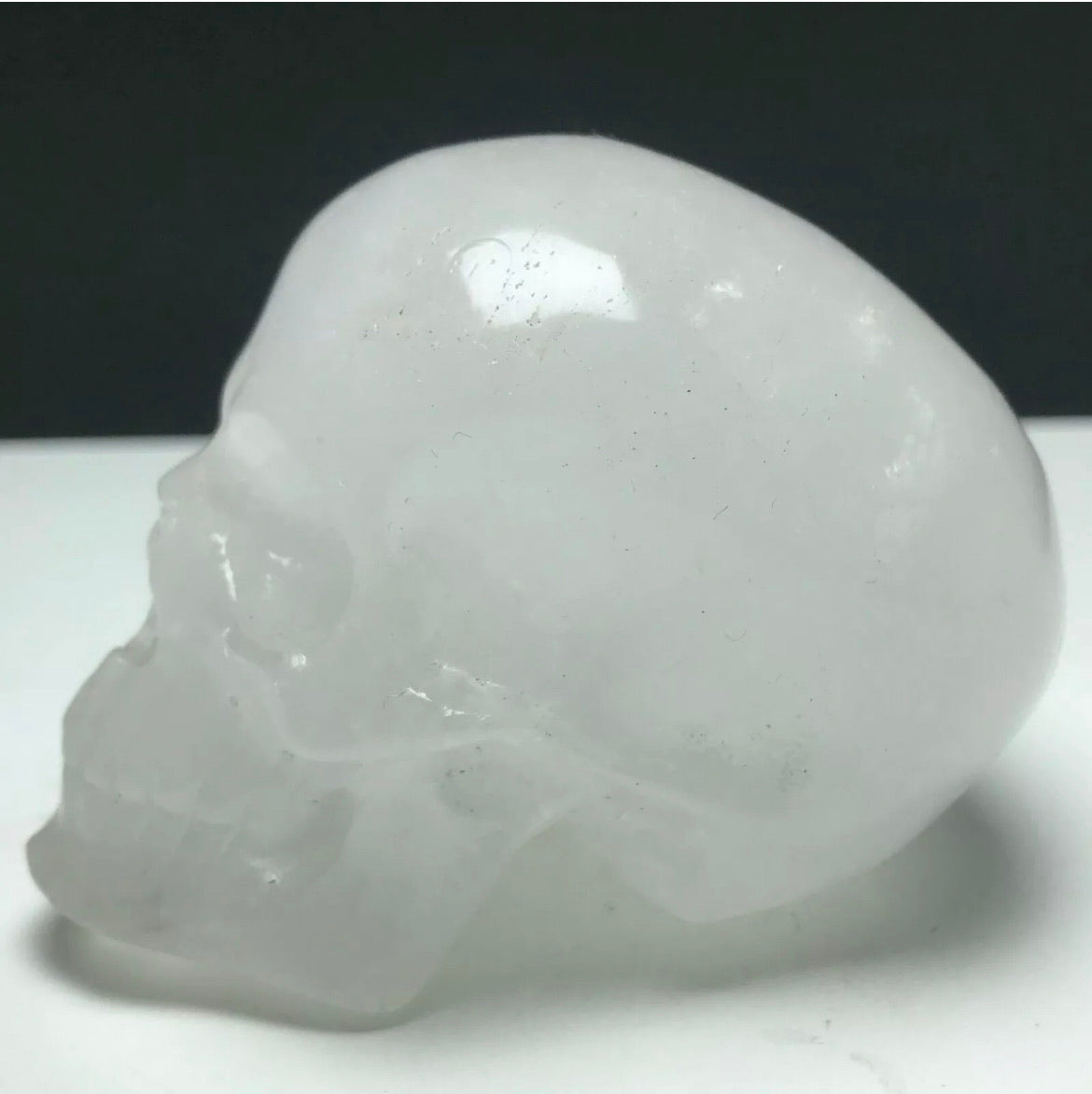 Natural Clear Quartz Skull
