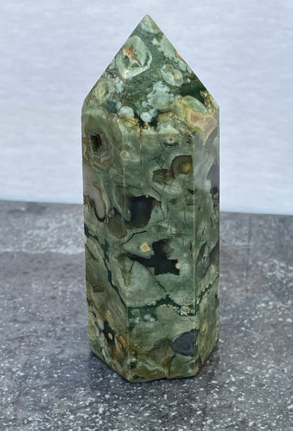 Natural Rain Forest Jasper wand