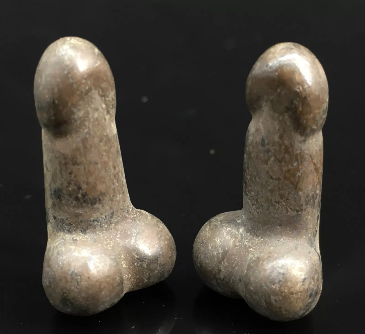 Natural Pyrite gemstone Penis Figurine