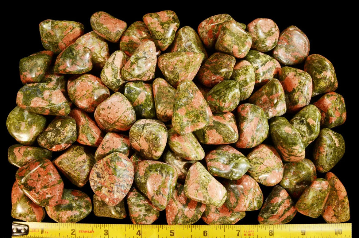 Unakite Crystal 2" Polished