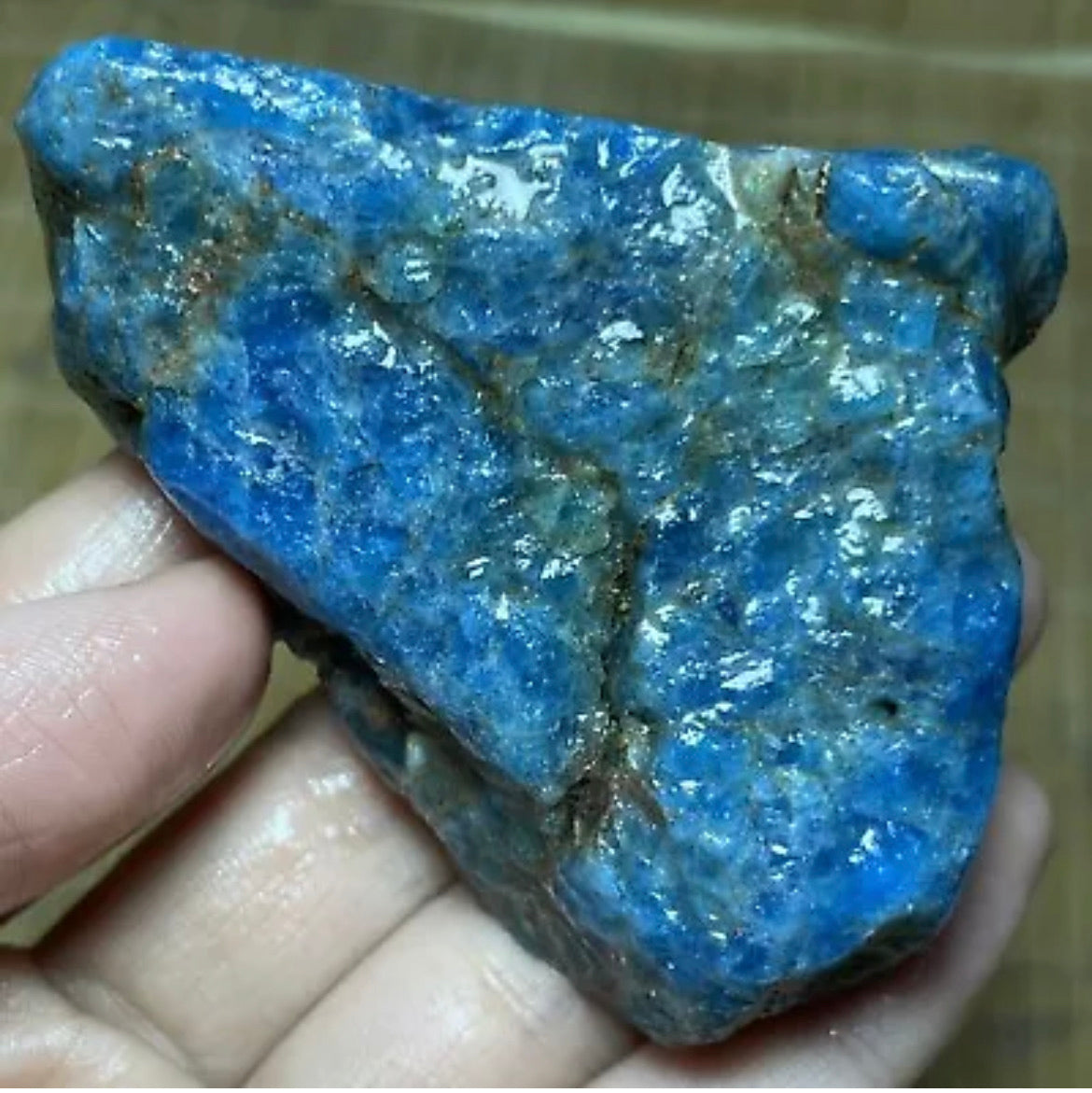 Natural Apatite semiprecious gemstone Rock