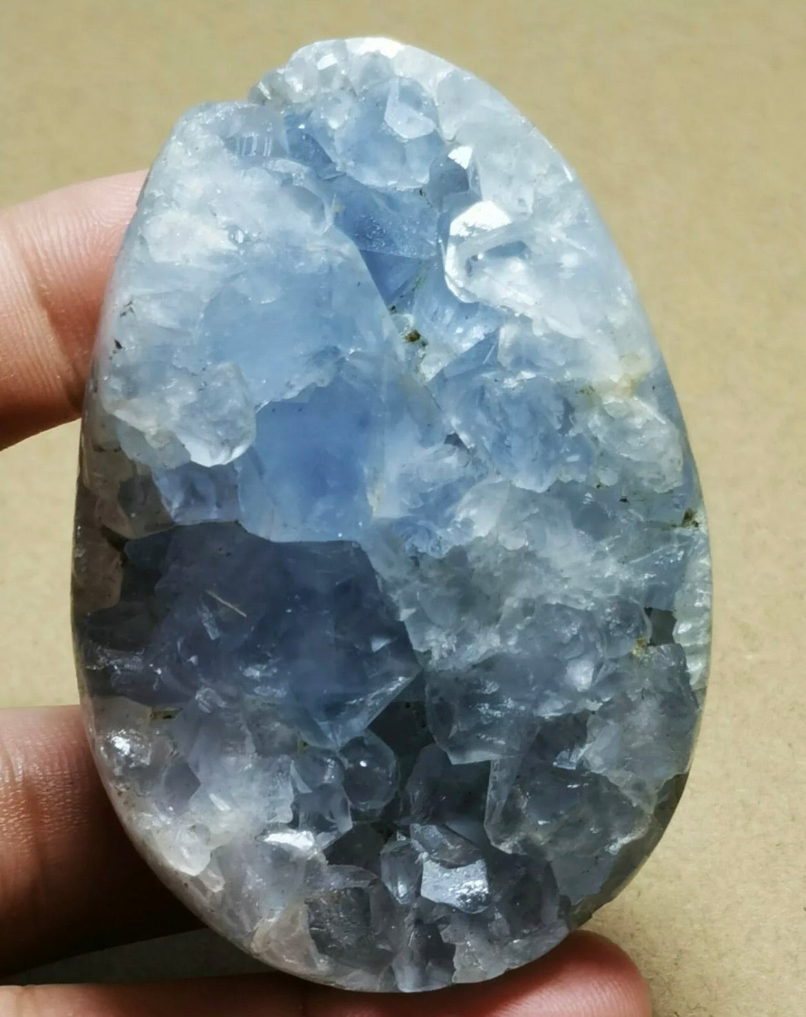 Rare Top Grade Gorgeous Sky Blue Celestite Geode