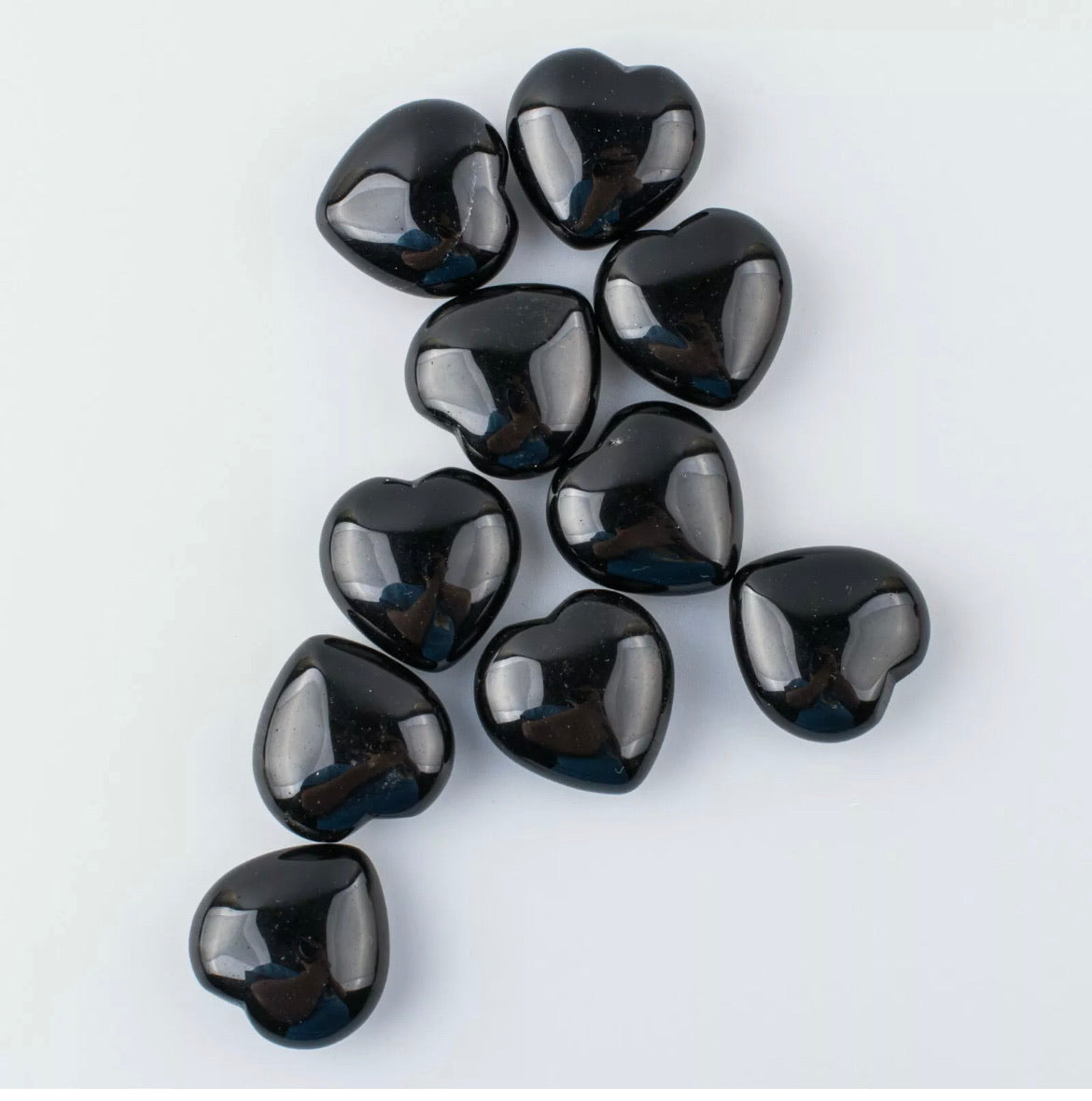 Natural Black Obsidian Gemstone Heart