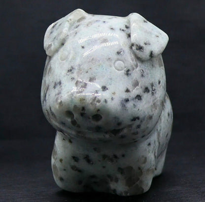 Sesame Jasper Pig figurine