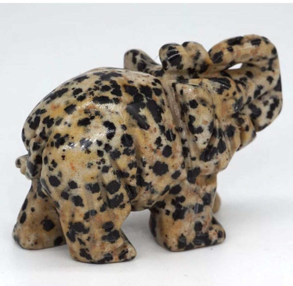 Dalmatian Jasper Elephant-Medium