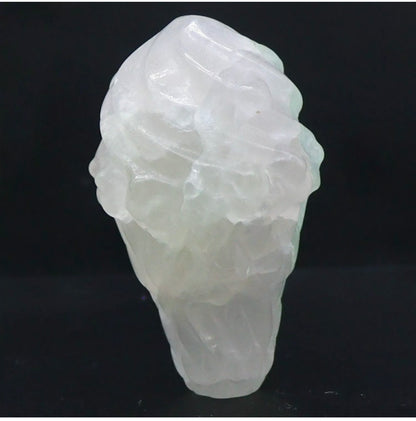 Natural Crystal Fluorite Ice Cream Cone Figurine