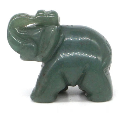 Natural Green Aventurine gemstone Elephant