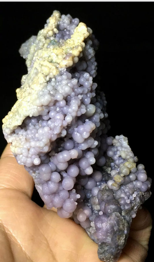 Natural grape agate gemstone chalcedony crystal