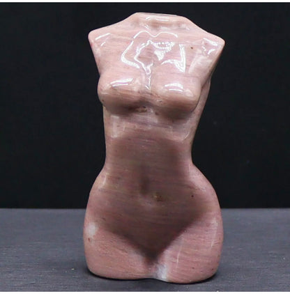 Natural Rhodonite Female Body Figurine