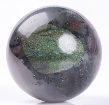 Natural Semiprecious Gemstone Crystal African Bloodstone Sphere