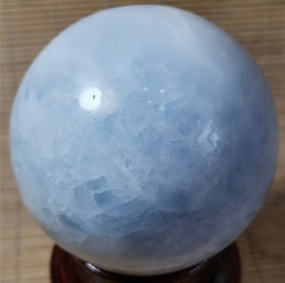 Natural Blue Calcite Gemstone Crystal Sphere