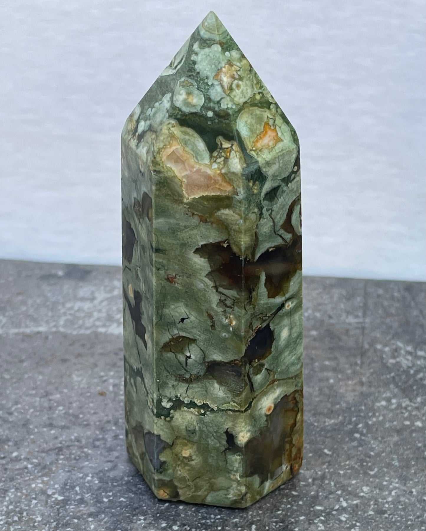 Natural Rain Forest Jasper wand