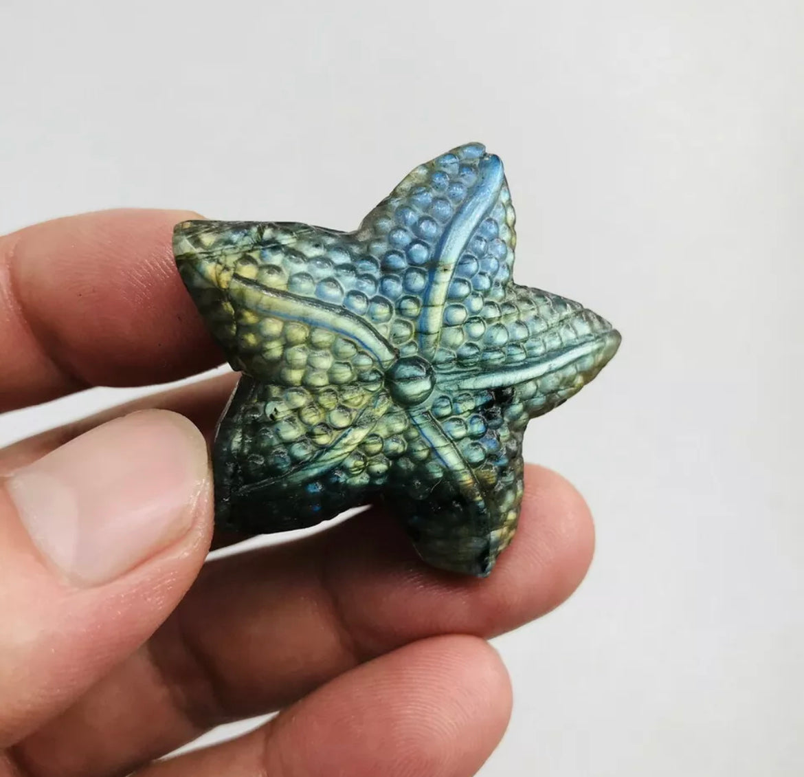 Natural Labradorite Starfish Crystal